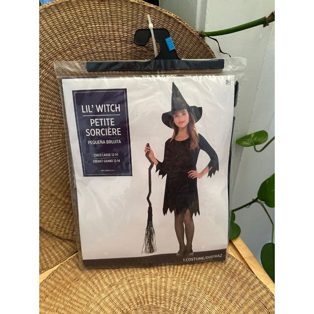 Party city little witch child’s large size 12–14 Halloween costume